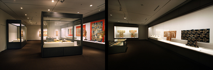 （写真左）京のまつり「祇園祭－北観音山の名宝－」。（写真右）京の至宝と文化「金剛家の名宝」。