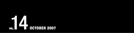 VOL.14 OCTOBER 2007